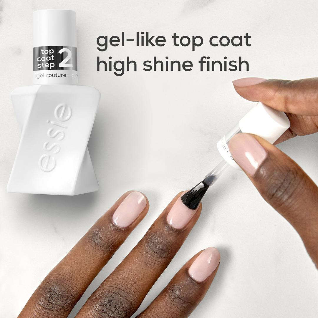Essie Gel Couture Top Coat | High-Gloss Gel-Like Protective Top Coat